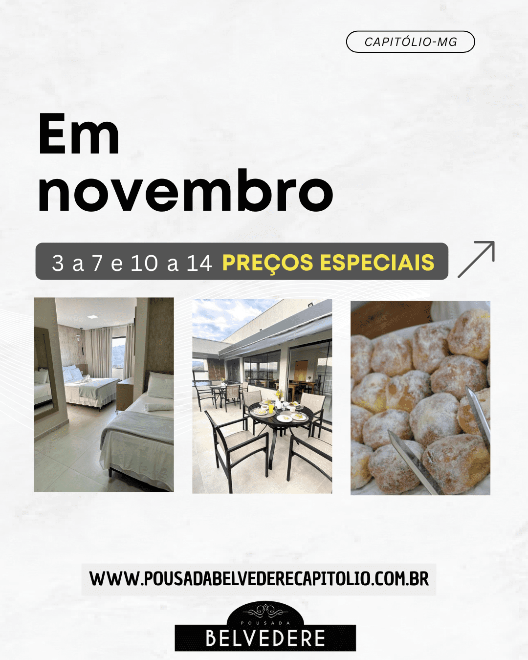 Pousada Belvedere em Capitólio-MG